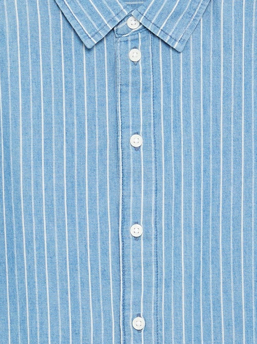 Camisa vaquera de manga corta - Kiabi