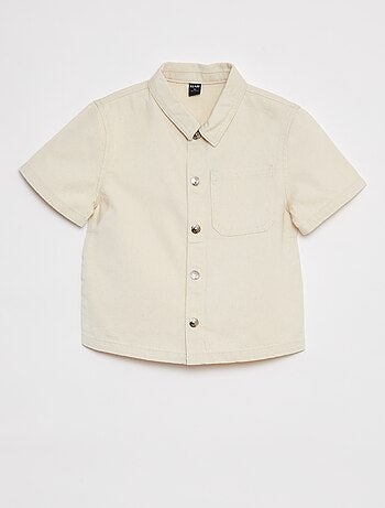 Camisa vaquera de manga corta