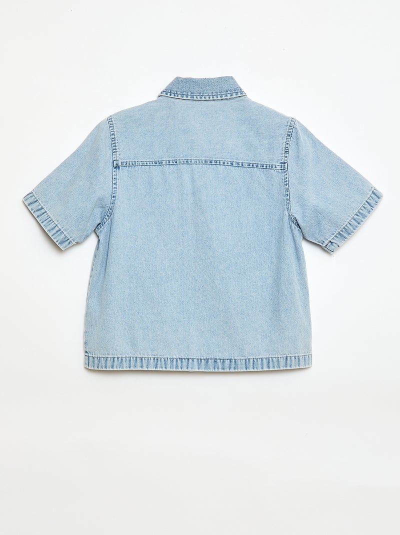 Camisa vaquera Gris - Kiabi
