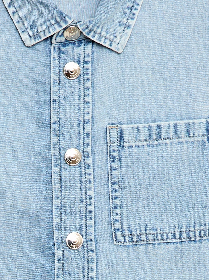 Camisa vaquera Gris - Kiabi
