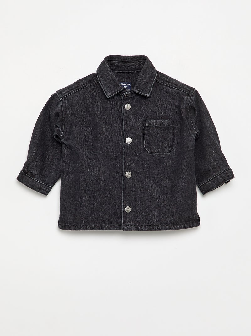 Camisa Vaquera Gris - Kiabi