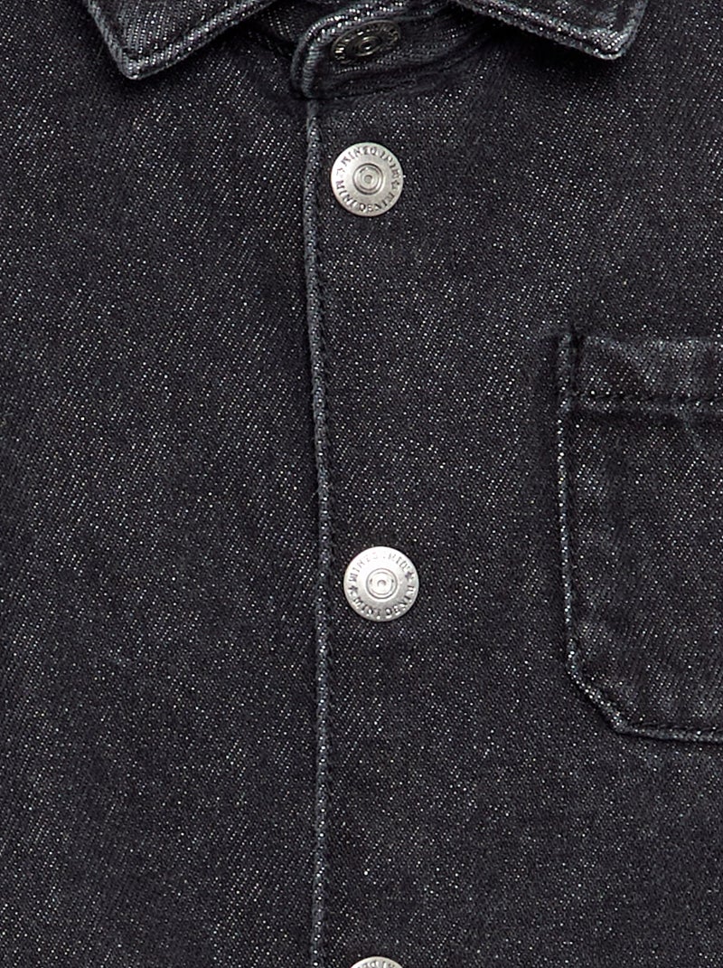 Camisa Vaquera Gris - Kiabi