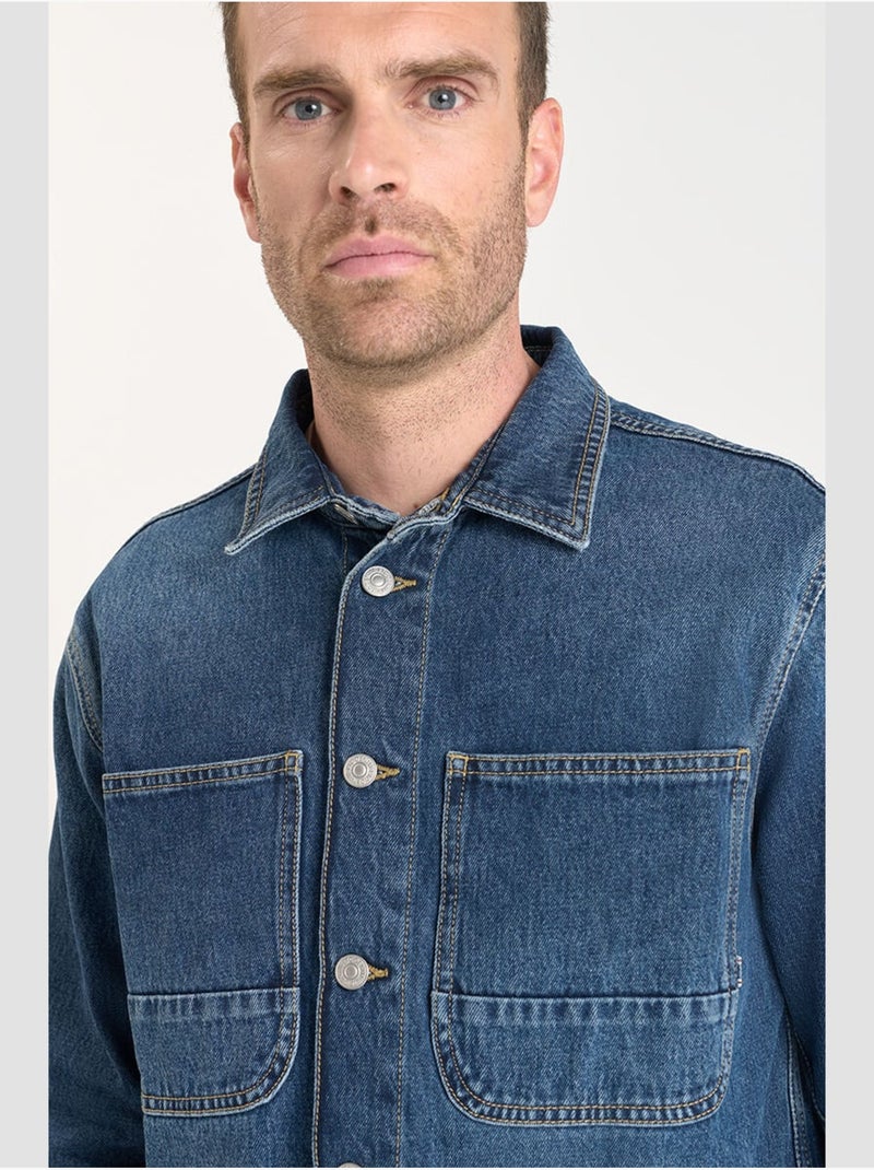 Camisa vaquera HISA Azul - Kiabi