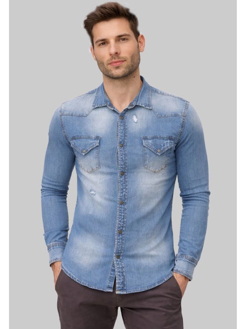 Camisa vaquera Kebello - Kiabi