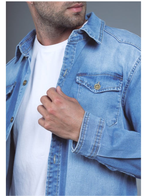 Camisa vaquera Kebello - Kiabi
