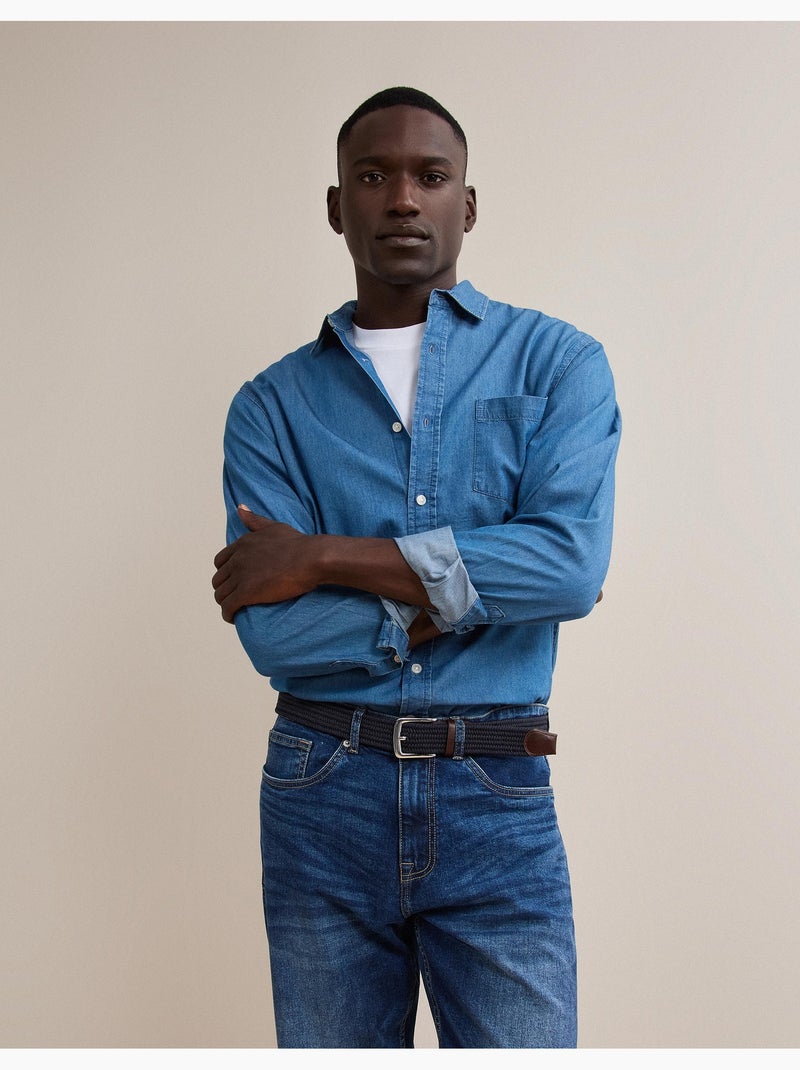 Camisa vaquera, mo fashion Azul - Kiabi