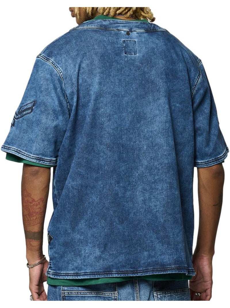 Camisa Vaquera para Hombre Kaporal Azul - Kiabi