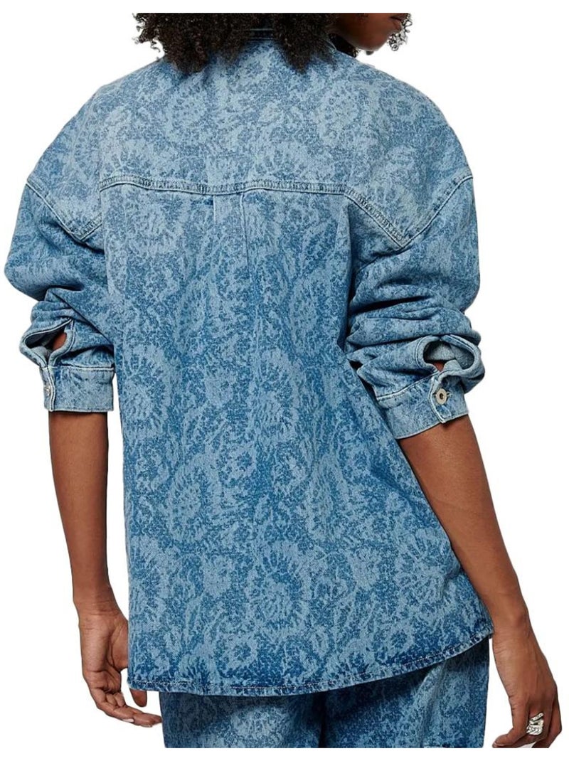 Camisa Vaquera para Mujer Kaporal Azul - Kiabi