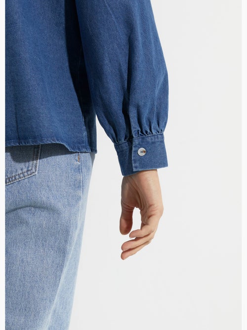 Camisa vaquera plisada de estilo bohemio - AFIBEL - Kiabi