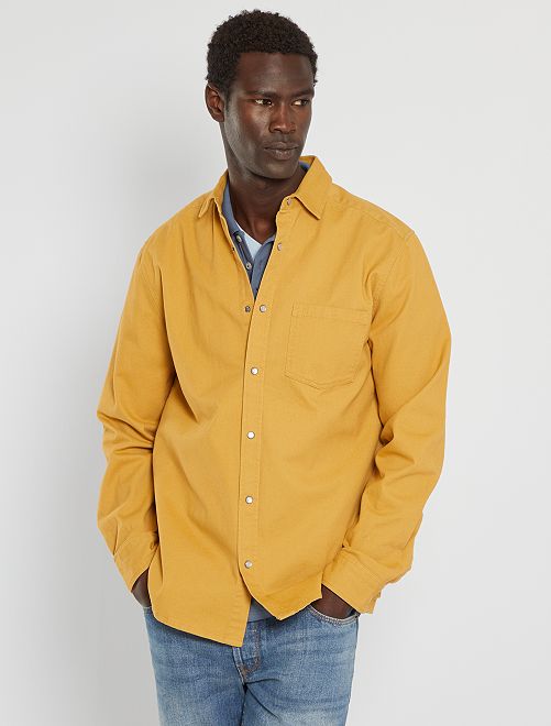 Camisa vaquera regular - BEIGE - Kiabi - 18.00€