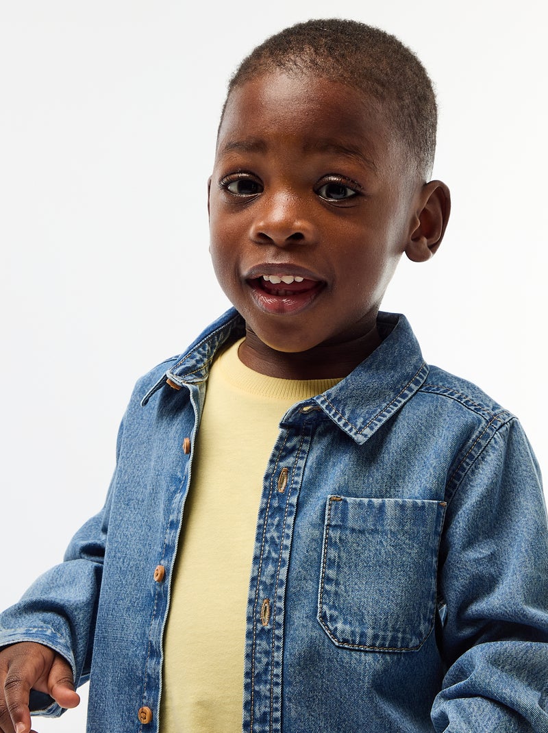 Camisa vaquera regular fit Azul - Kiabi