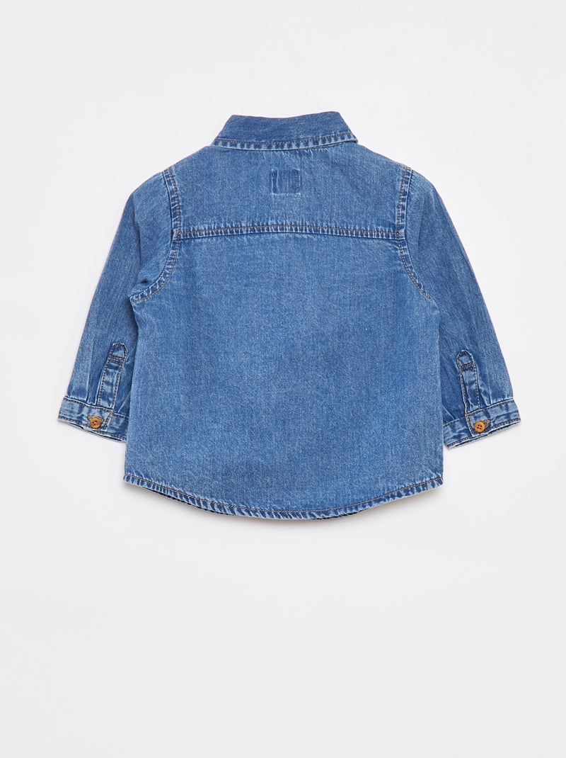Camisa vaquera regular fit Azul - Kiabi
