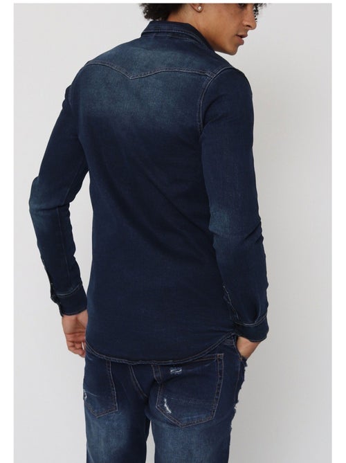 Camisa vaquera slim fit Kebello - Kiabi