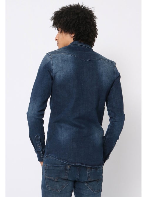 Camisa vaquera slim fit Kebello - Kiabi