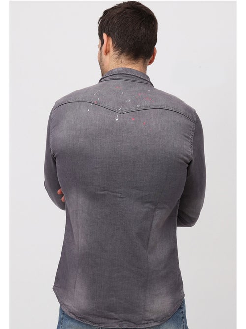 Camisa vaquera slim fit Kebello - Kiabi