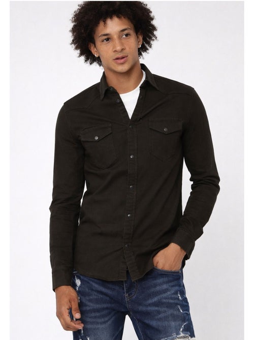 Camisa vaquera slim fit Kebello - Kiabi