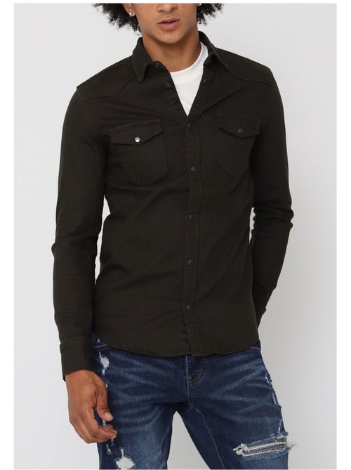 Camisa vaquera slim fit Kebello - Kiabi