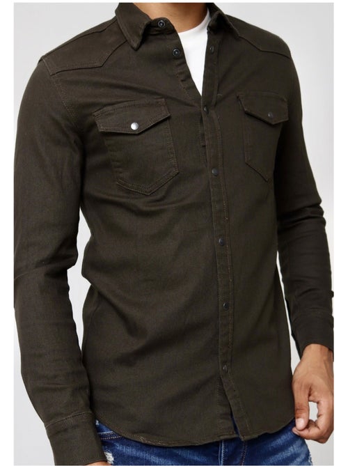 Camisa vaquera slim fit Kebello - Kiabi