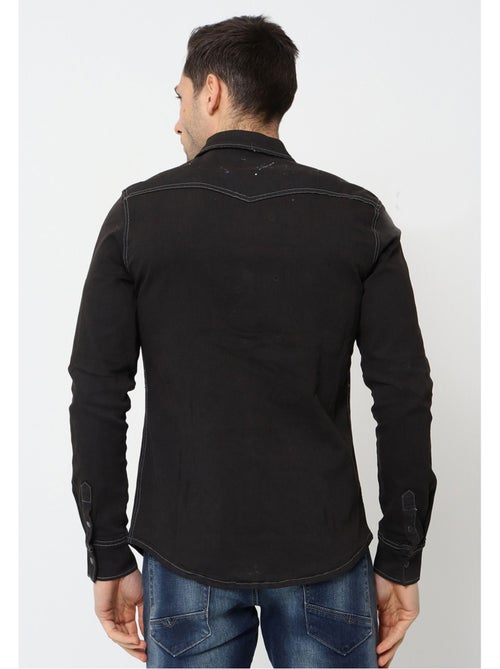 Camisa vaquera slim fit Kebello - Kiabi