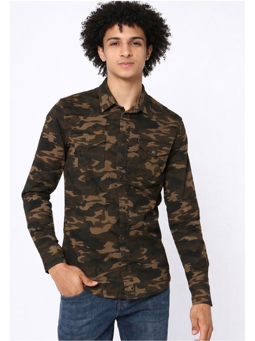 Camisa vaquera slim fit Kebello - Kiabi
