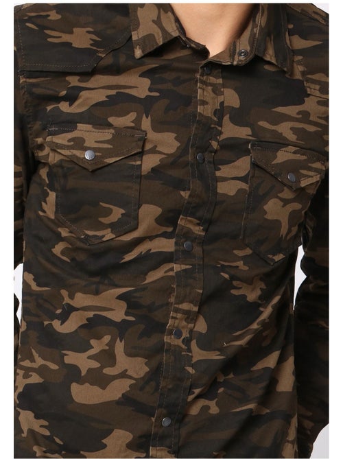 Camisa vaquera slim fit Kebello - Kiabi