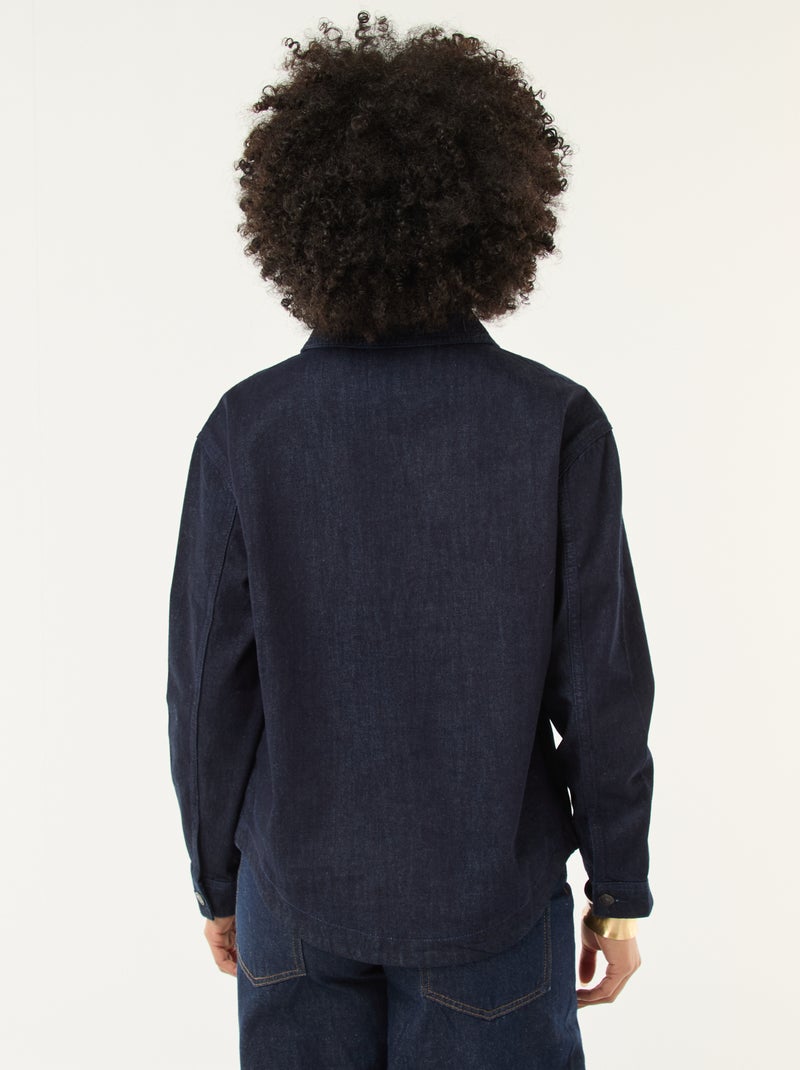 Camisa vaquero de manga larga Azul - Kiabi