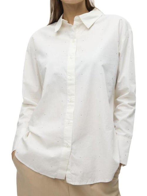 Camisa Vero Moda con Tachuelas para Mujer - Kiabi Camisa Vero Moda con Tachuelas para Mujer - Kiabi