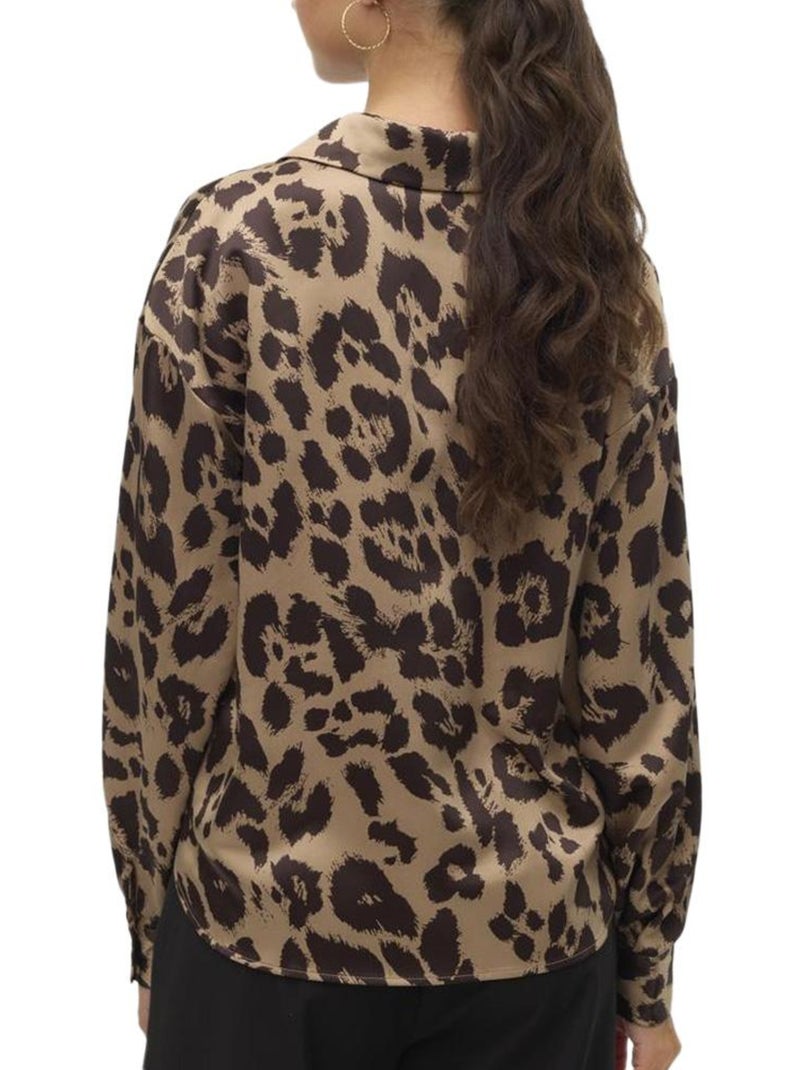 Camisa Vero Moda para Mujer Marrón capuchino - Kiabi