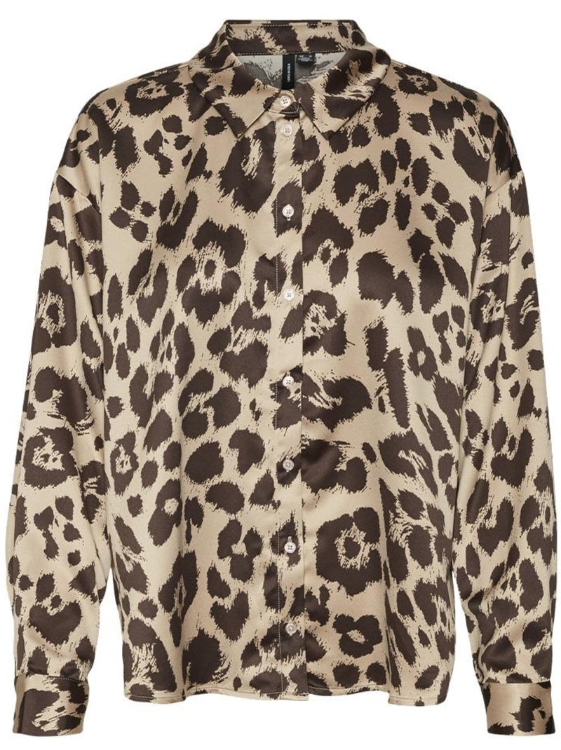 Camisa Vero Moda para Mujer Marrón capuchino - Kiabi