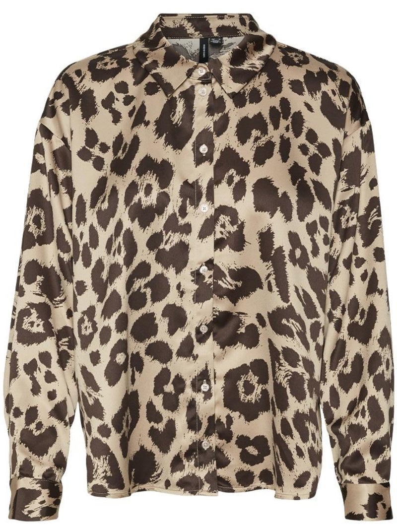 Camisa Vero Moda para Mujer Marrón capuchino - Kiabi