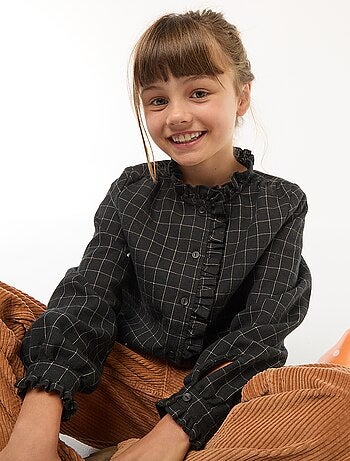 Camisa victoriana de cuadros