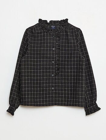Camisa victoriana de cuadros
