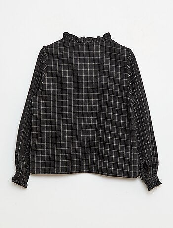 Camisa victoriana de cuadros