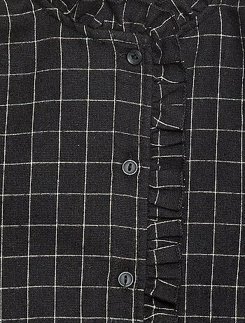 Camisa victoriana de cuadros