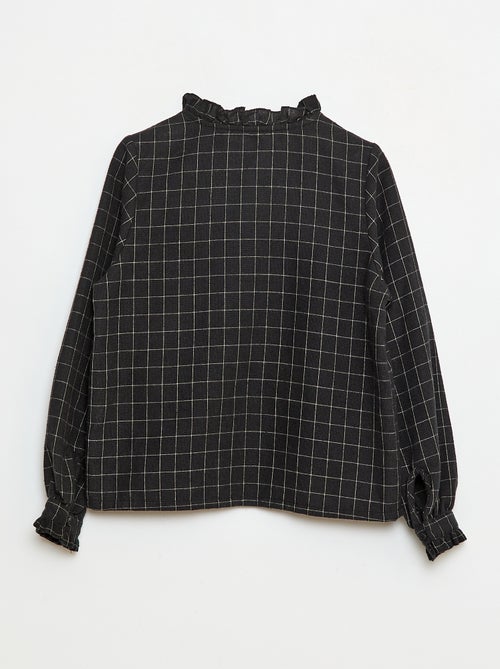 Camisa victoriana de cuadros - Kiabi