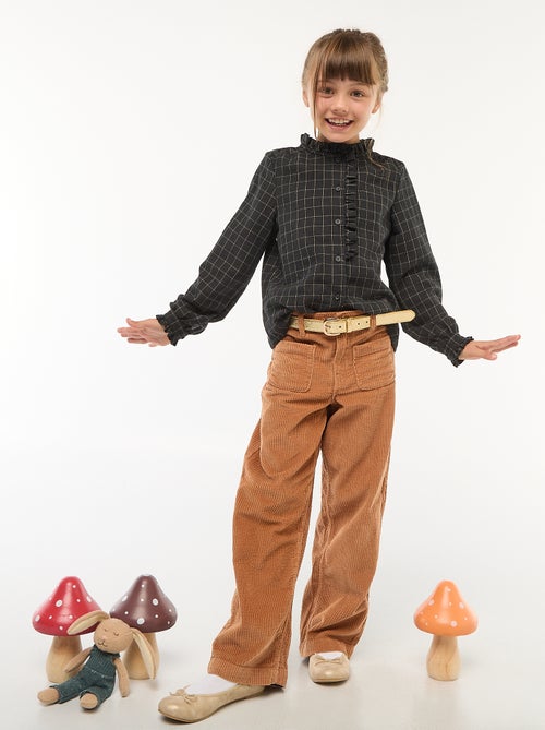 Camisa victoriana de cuadros - Kiabi