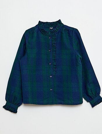 Camisa victoriana de cuadros