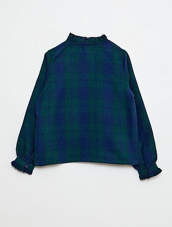 Camisa victoriana de cuadros