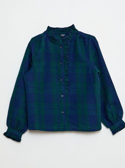 Camisa victoriana de cuadros - Kiabi