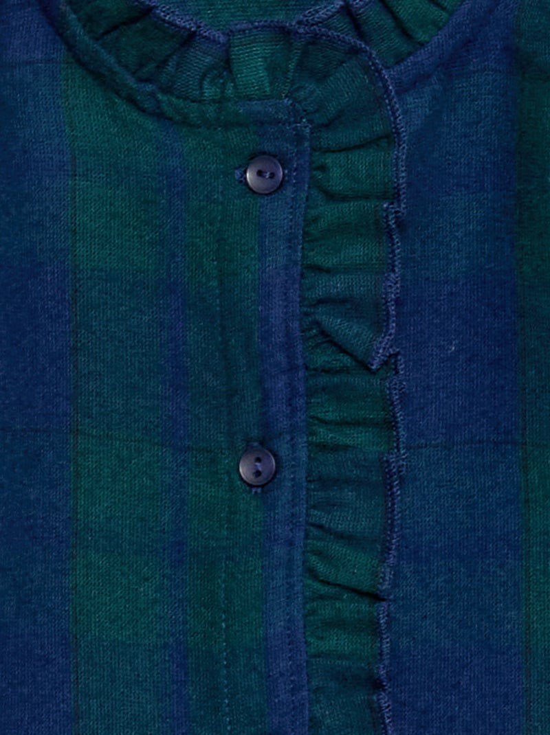 Camisa victoriana de cuadros Verde - Kiabi