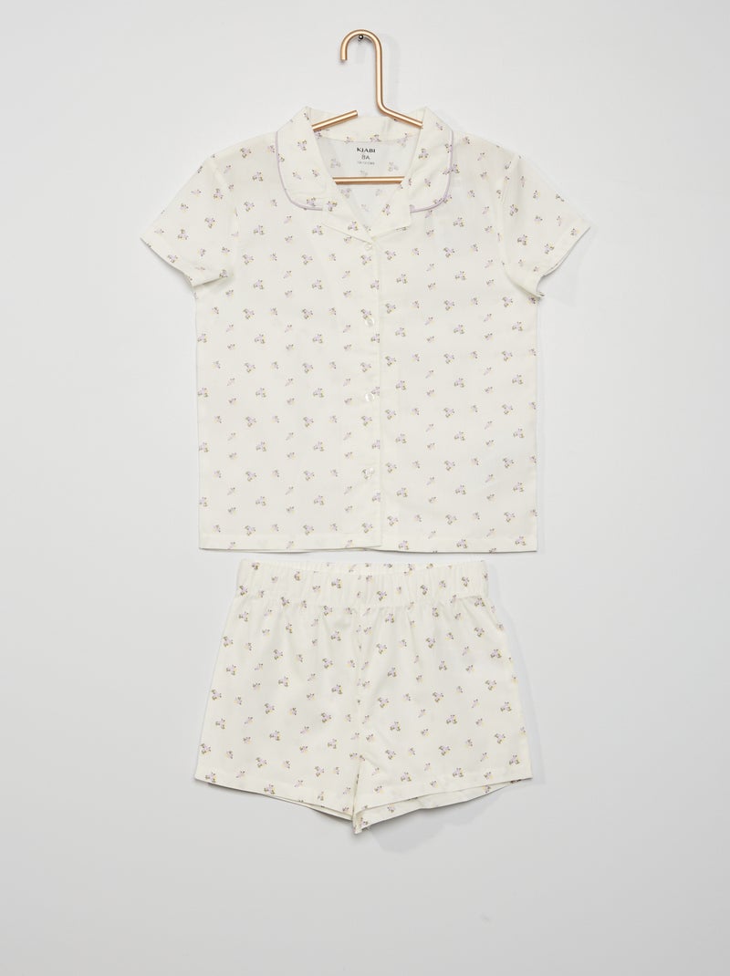 Camisa y pantalón corto de fantasía BLANCO - Kiabi
