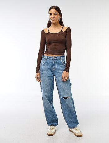 Camiseta - Camisola efecto 2 en 1