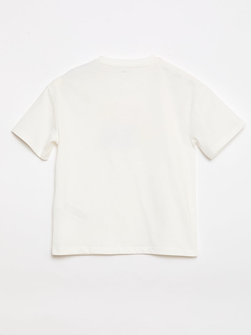 Camiseta - Colección fácil de poner Blanco - Kiabi