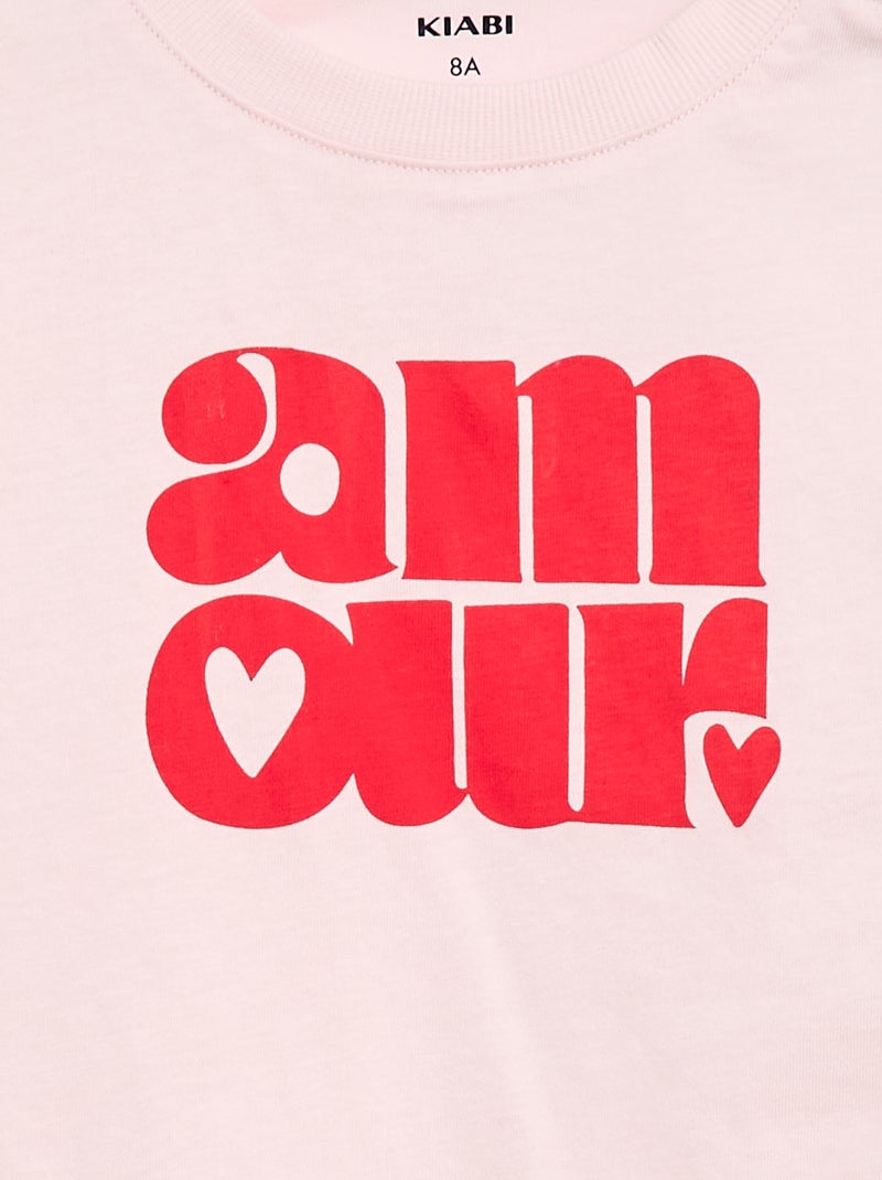 Camiseta - Colección fácil de poner Rosa - Kiabi