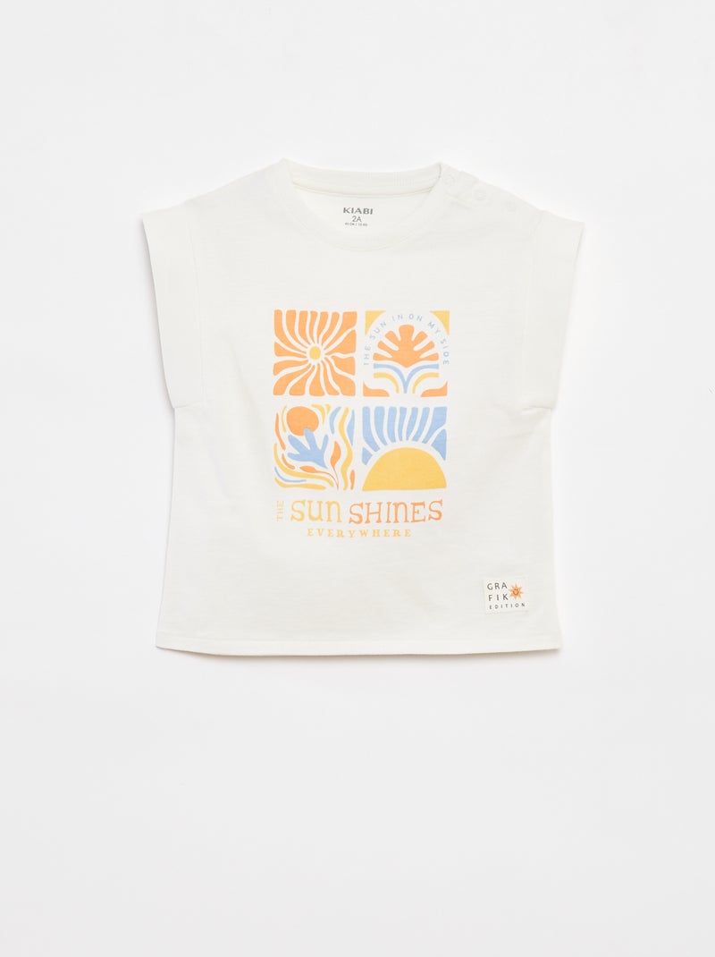 Camiseta - Grafik Edition BLANCO - Kiabi