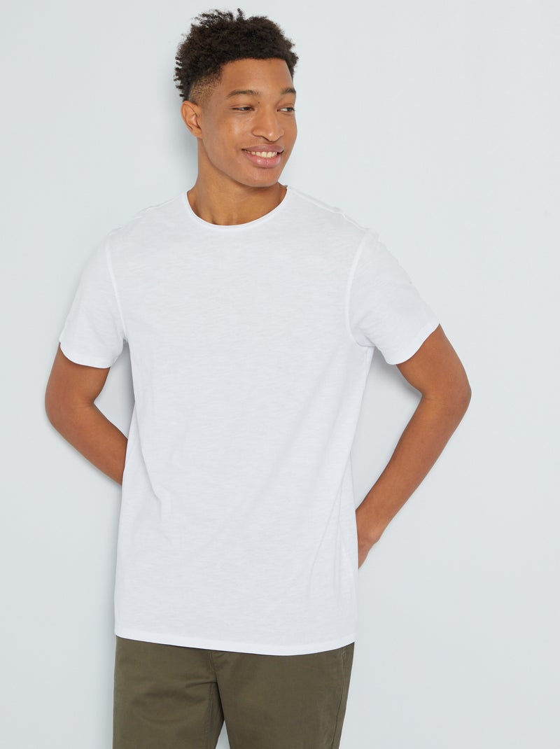 Camiseta  +1,90 m Blanco - Kiabi