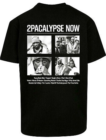 Camiseta 2pacalypse now diseño tupac shakur para hombre - mister tee