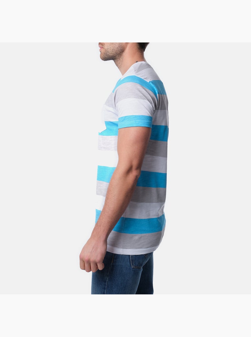 Camiseta a rayas Azul gris - Kiabi