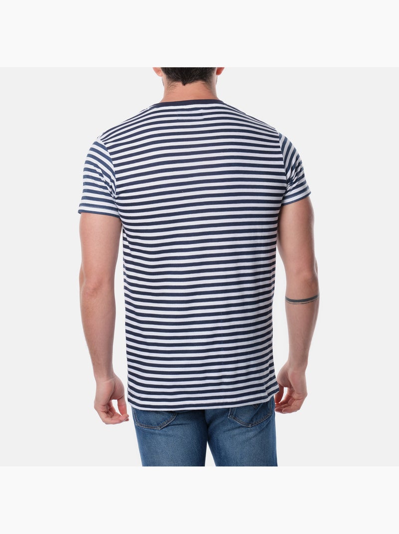 Camiseta a rayas Azul marino - Kiabi