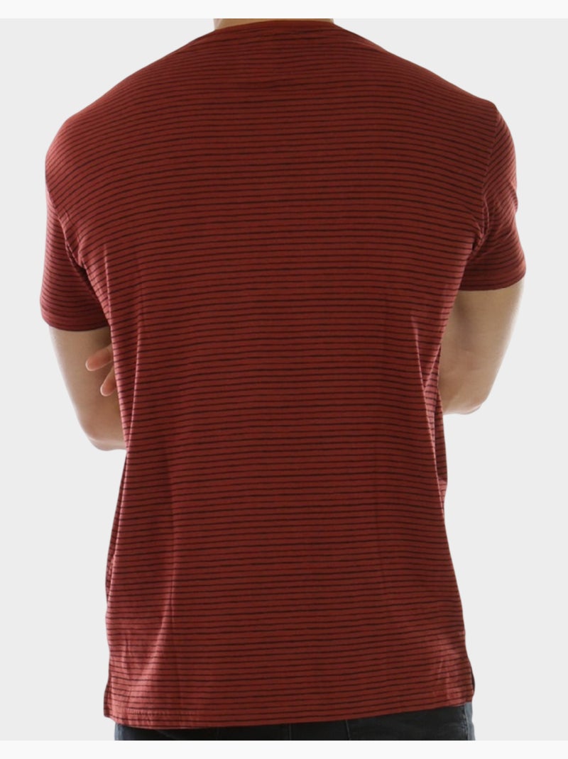 Camiseta a rayas Burdeos - Kiabi